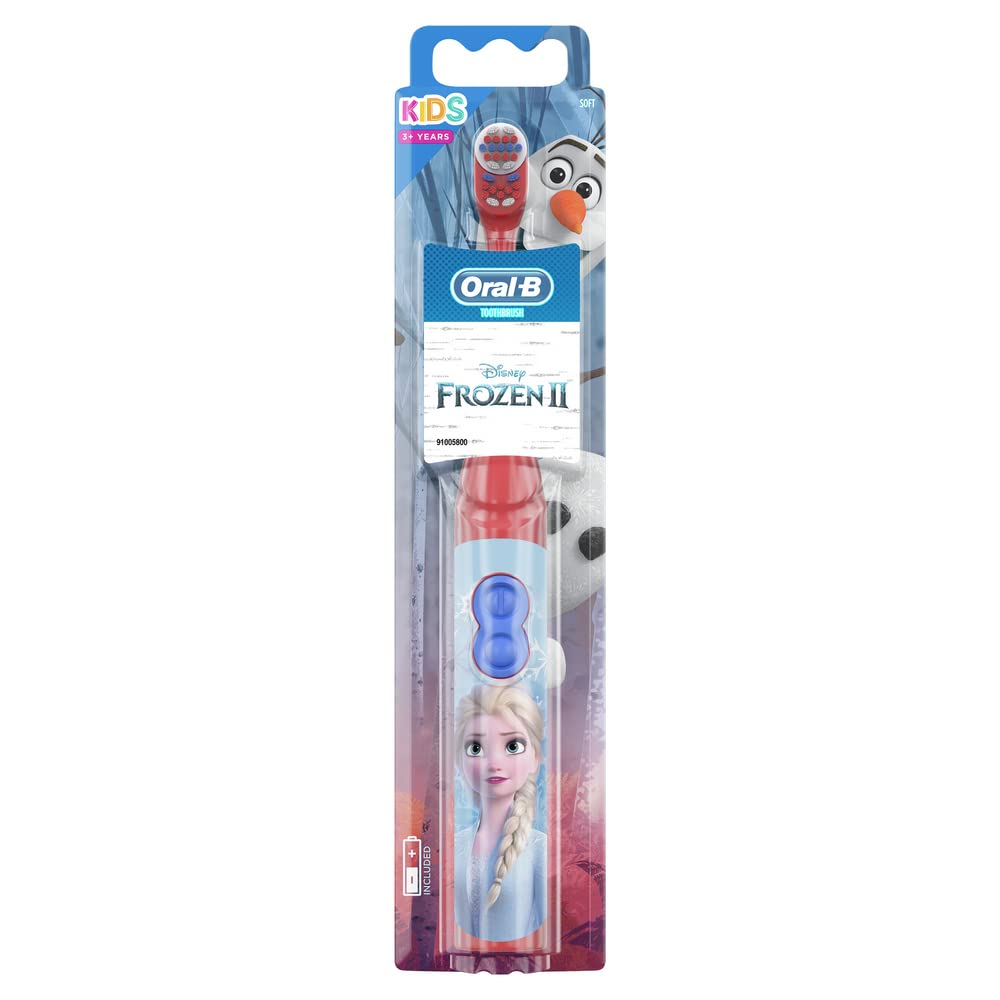 Oral-B Kids Electric Toothbrush, Christmas Gifts For Kids, 1 Toothbrush Head, Battery Powered, Extra Soft Bristles For Gentle Cleaning, For Ages 3+
